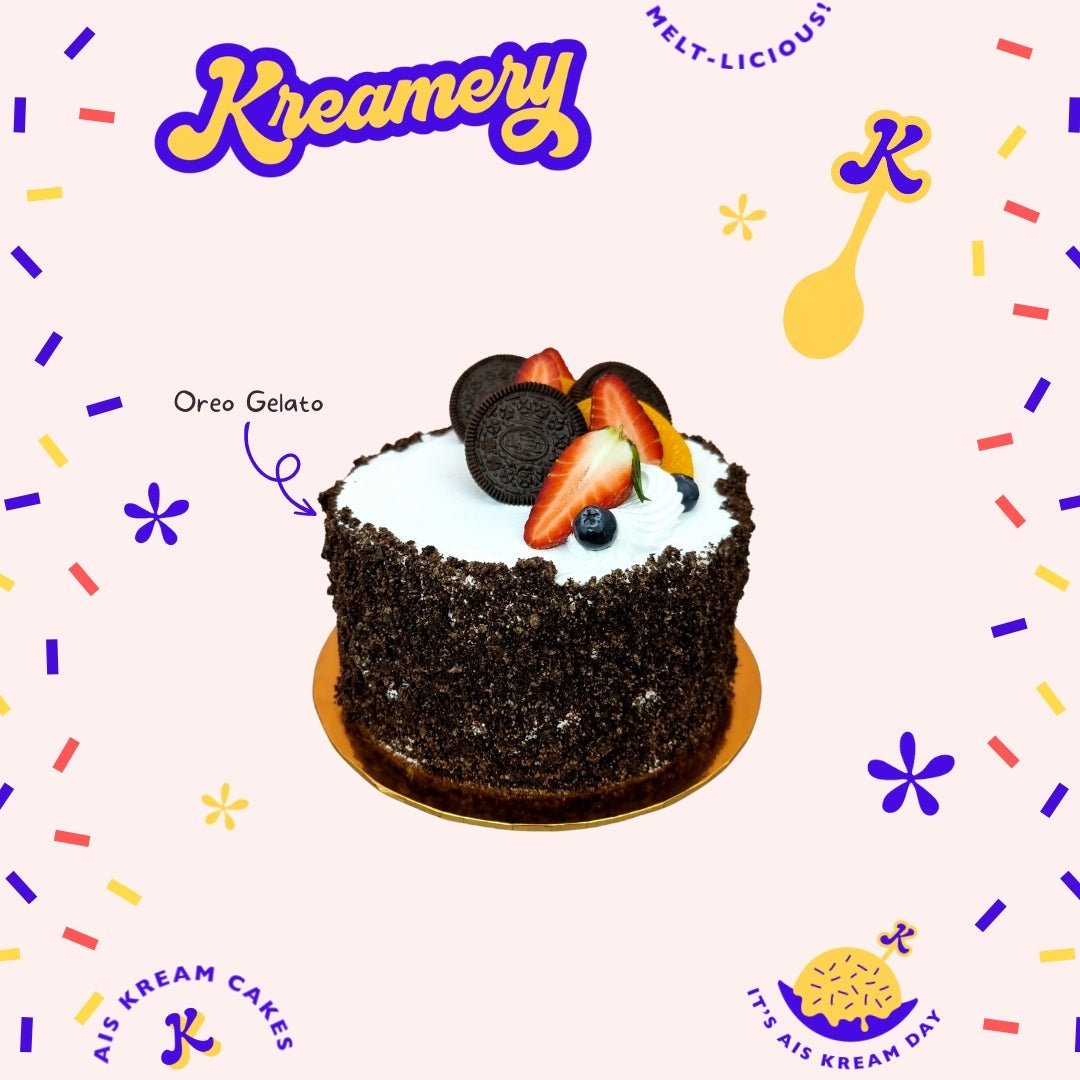 Oreo Ice Cream Cake (Eggless) - Whole Cake (10-days pre-order) - SK Homemade Cakes-Small 15cm--