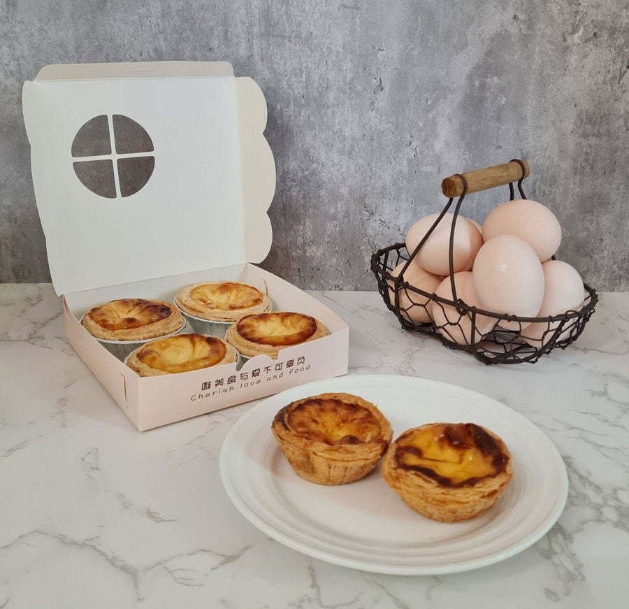 Portuguese Egg Tart 4pc (Available Daily) - SK Homemade Cakes---