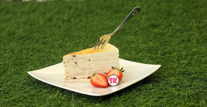 Rum Raisin Mille Crepe - 20cm Alcohol Whole Cake (Available Daily) - SK Homemade Cakes-Medium 20cm--