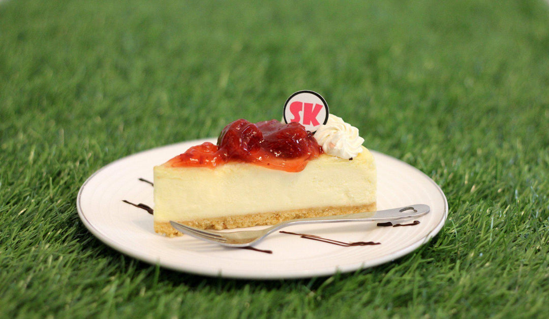 Strawberry Yogurt Cheesecake (Low Fat) - Whole Cake (Available Daily) - SK Homemade Cakes-Small 15cm--