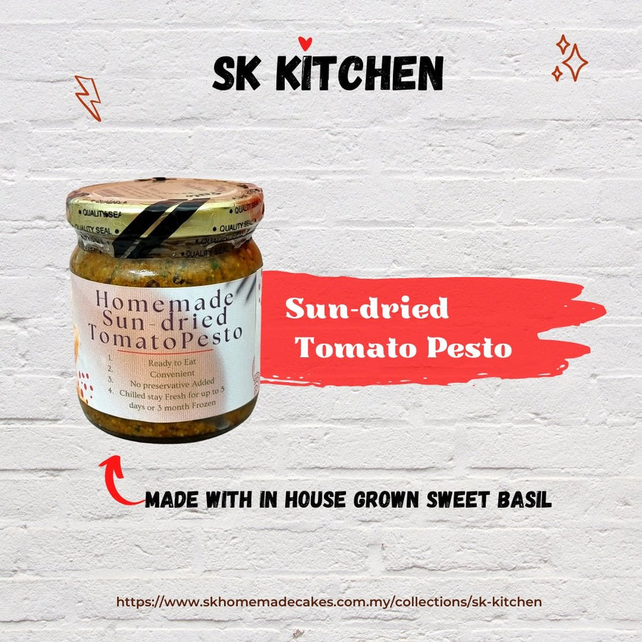 Sun-Dried Tomato Pesto (Pesto Rosso) 180g - Available Daily - SK Homemade Cakes---